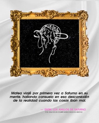 Flayers publicitarios "entre los anillos de Saturno"